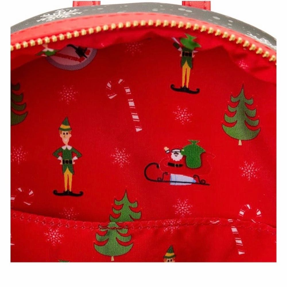 Loungefly ELF Clausiometer Light-Up Mini Backpack - Black/Red/Blue/Green - Picture 5 of 5
